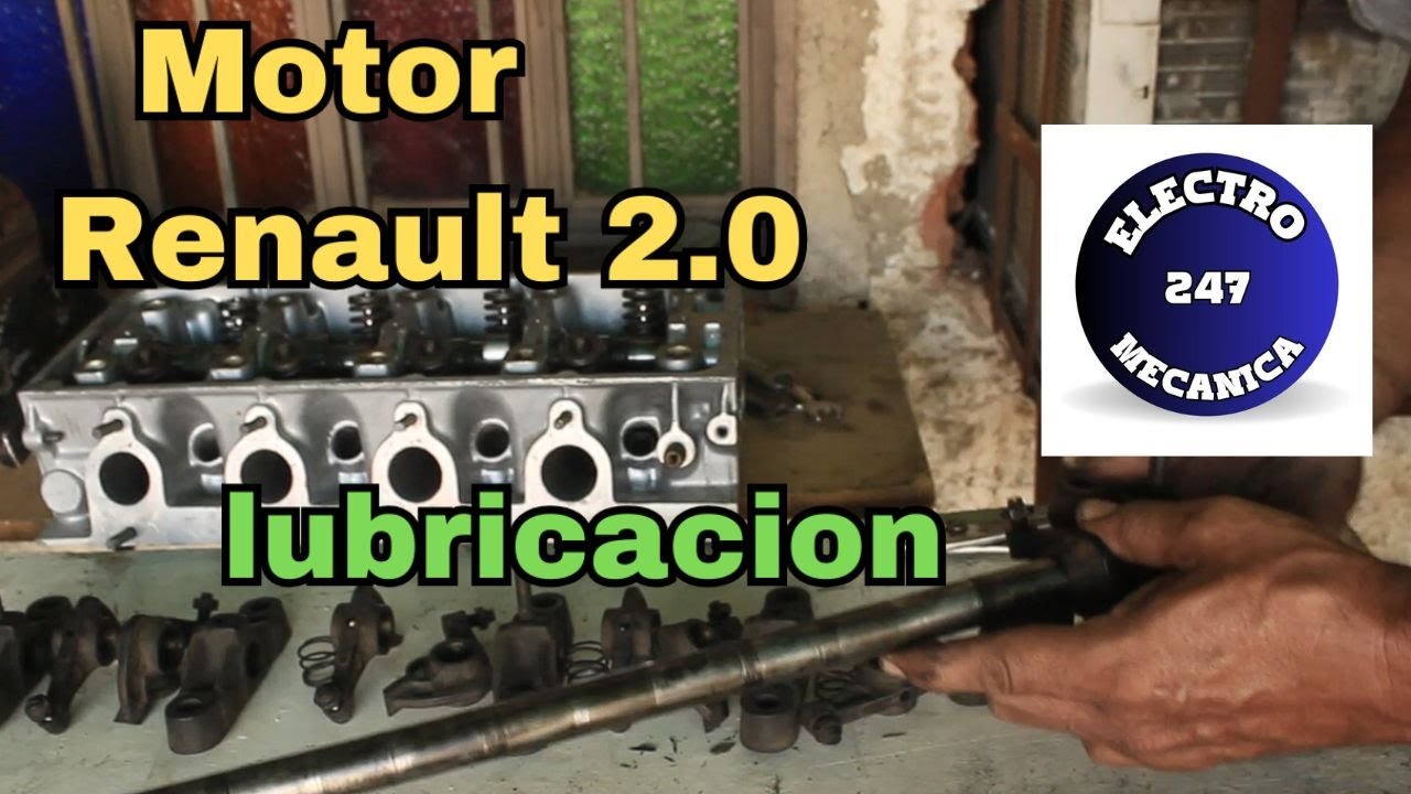 mantenimiento🚗 flauta de lubricación martillos🏁 y filtro de motor Renault  8 # válvulas  2.0