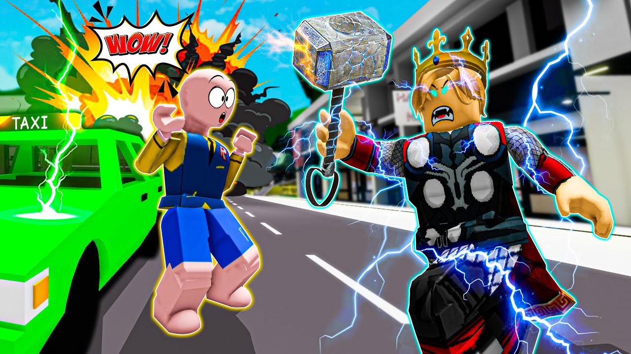 ROBLOX Brookhaven 🏡RP - TAXI 🚖 Taxi With Thor Hammer