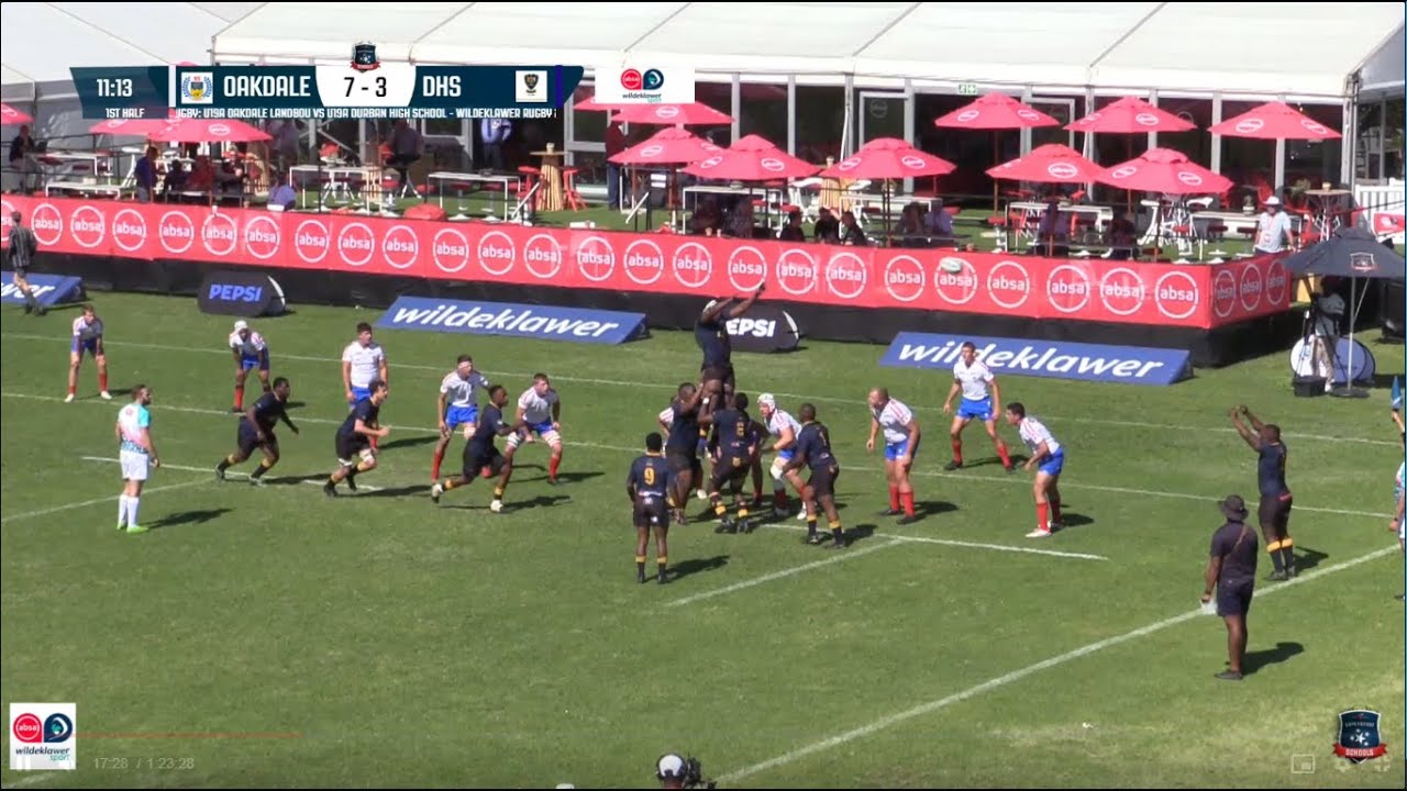 1st XV Durban High School vs 1st XV Oakdale Landbou - ABSA Wildeklawer Festival - 2 May 2024
