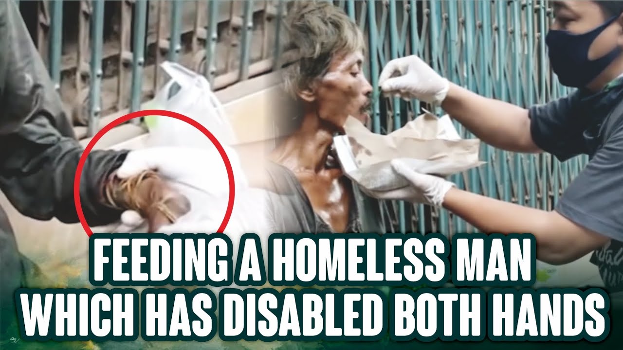 This Homeless Person's Hand is Disabled, How Do They Eat ❓️❓️