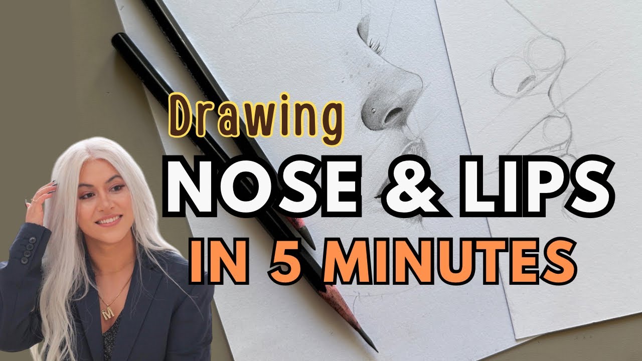 How to Draw a Nose and Lips from the Side | Step-by-Step Tutorial for Beginners