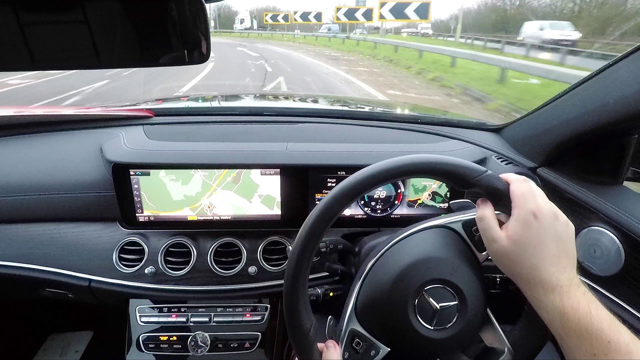 New Mercedes E350 DRIVING POV