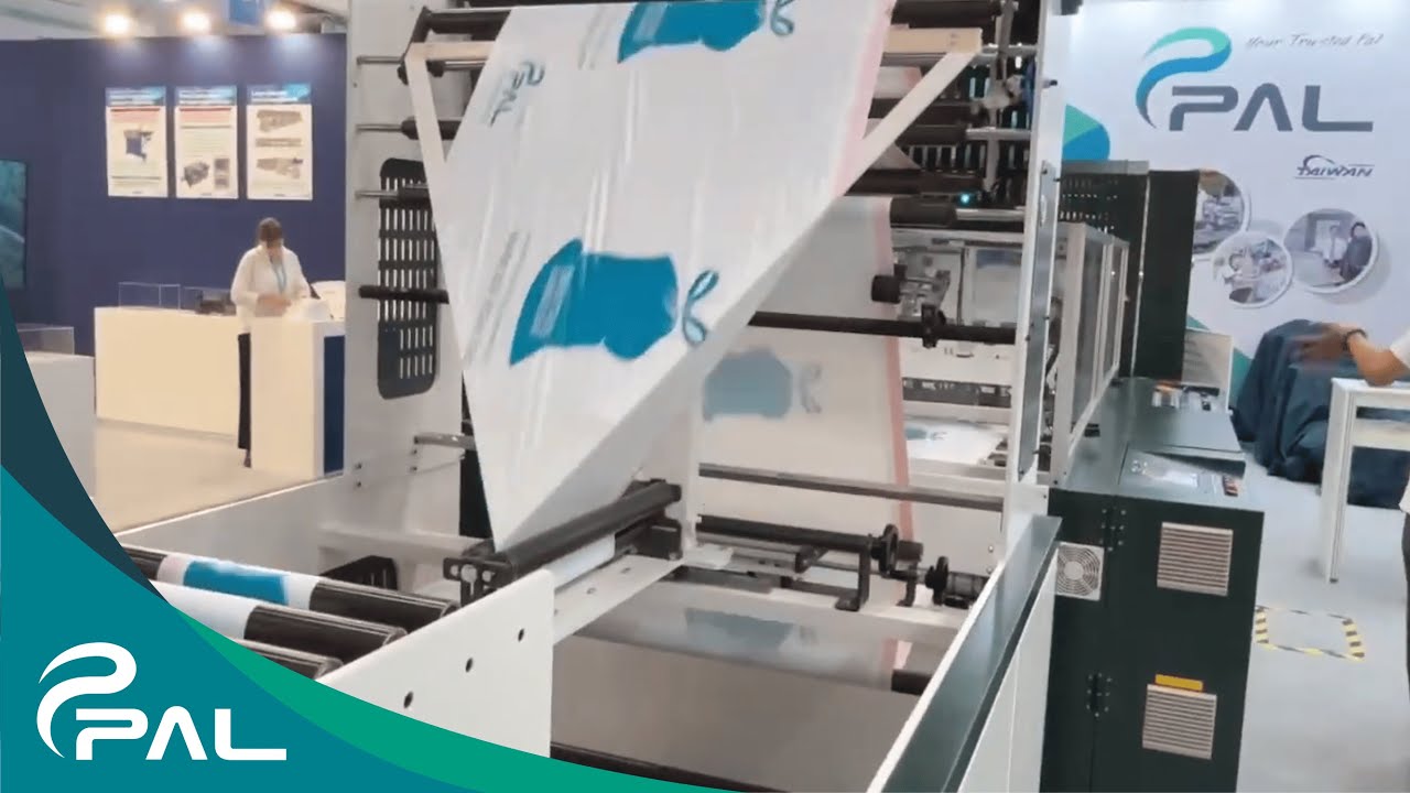 K Show 2025 High Speed Interleaf Drawtape Garbage Bag On Roll Machine | Plas Alliance Ltd.