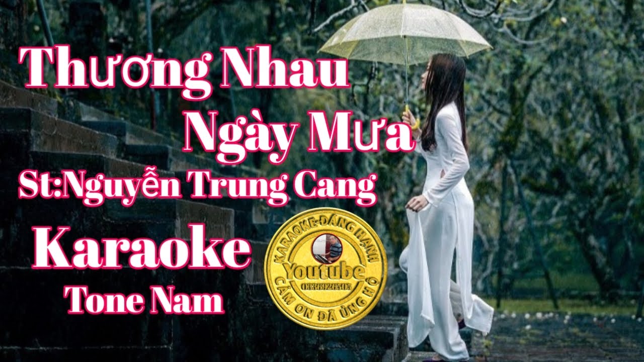 karaoke Thương Nhau Ngày Mưa Tone Nam Nhạc Sống (Disco)