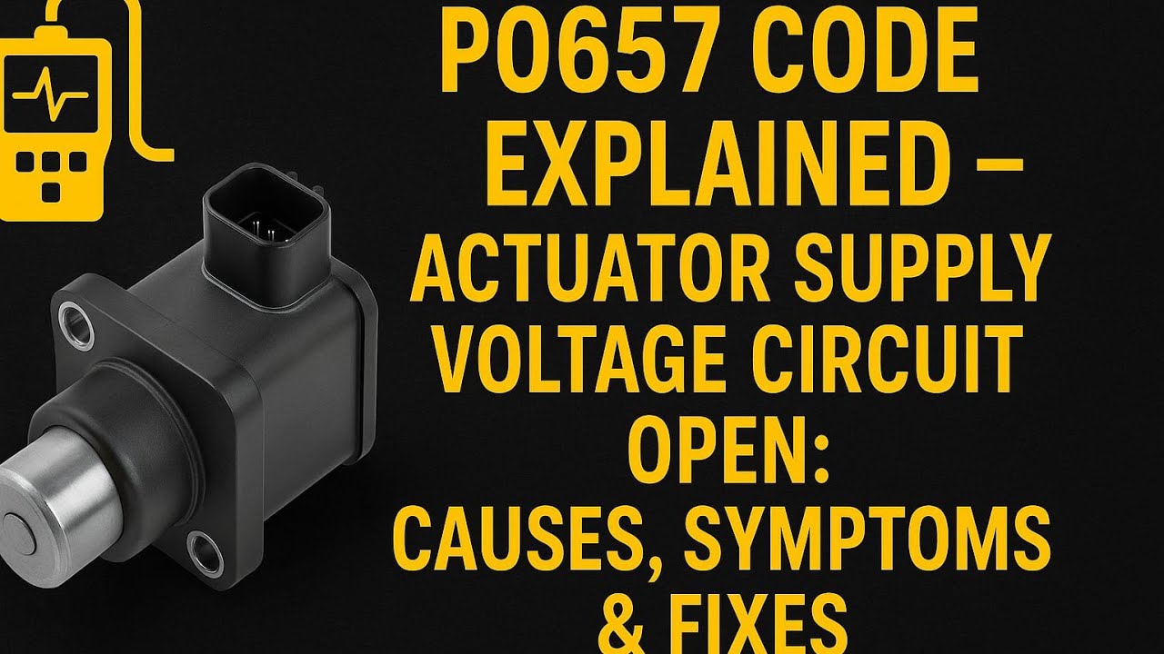 P0657 Code Explained – Actuator Supply Voltage Circuit Open: Causes, Symptoms & Fixes