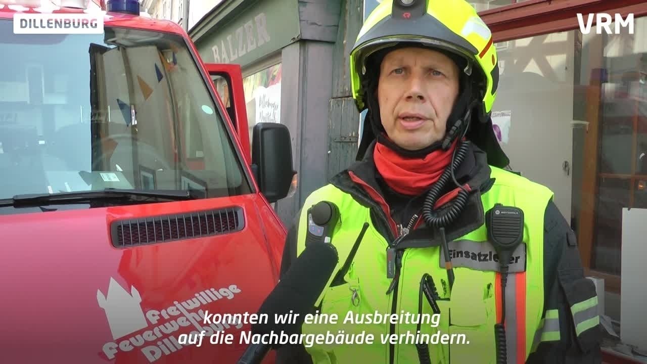 Brand in der Dillenburger Altstadt