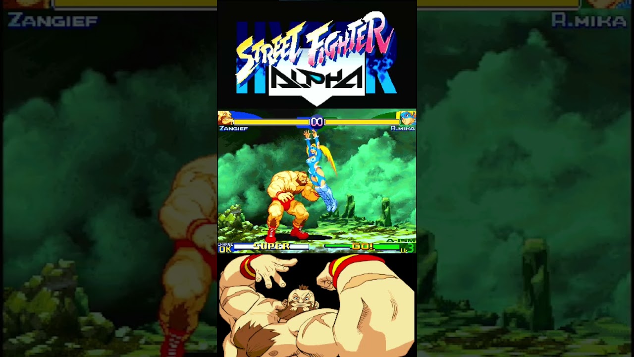 Zangief Parry R Mika Hyper Street Fighter Alpha