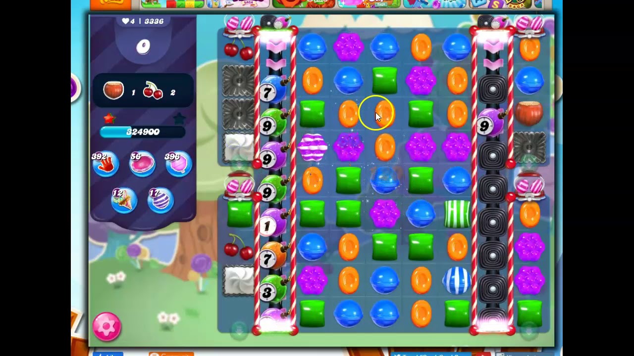 Candy Crush Level 3336 Talkthrough, 14 Moves 0 Boosters