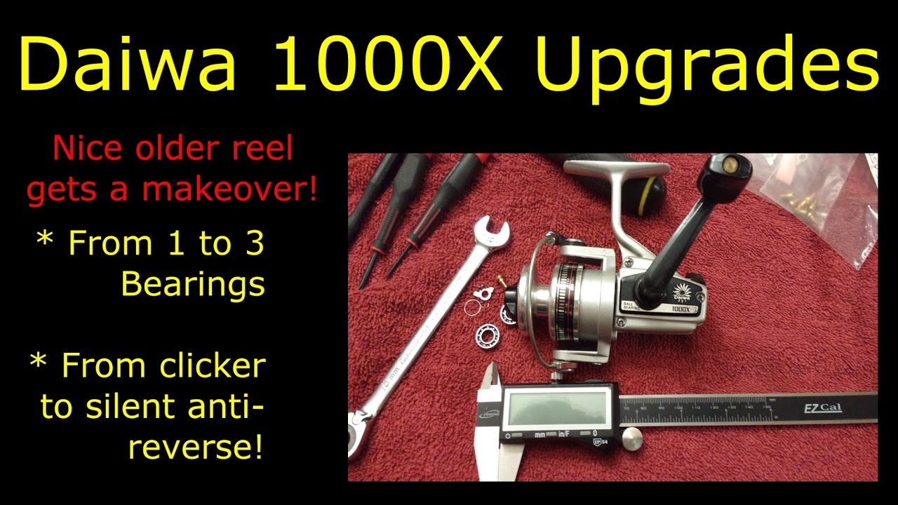 DIY: Upgrading A Daiwa 1000X To 3 Bearings And Silent Anti-Reverse