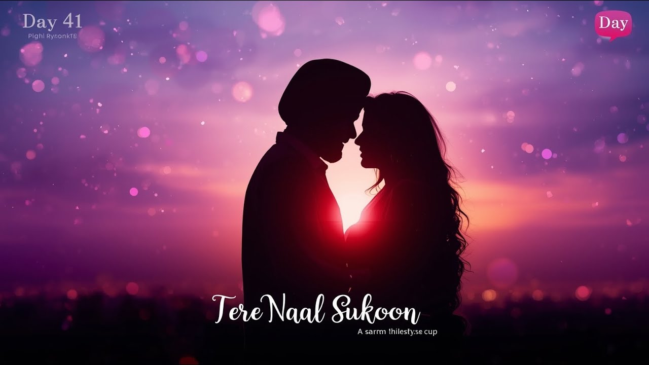 Tere Naal Sukoon 🥰 | Punjabi Romantic Lofi Lyrics 🫀| Love & Soft Vibes | Day 41 