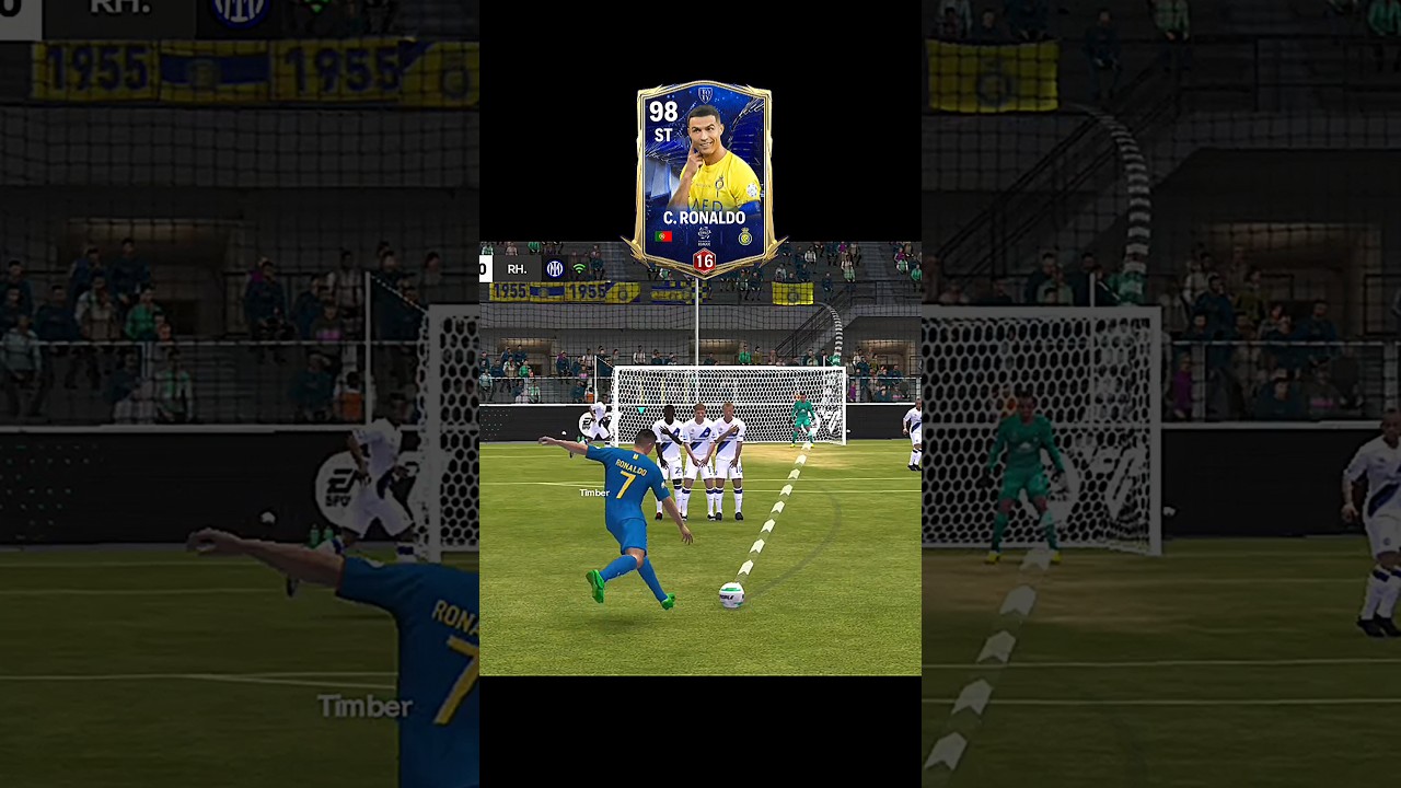 Ronaldo Destroyed Free Kick 🔥☠️ #fcmobile #fifamobile #eafc #eafcmobile #shorts