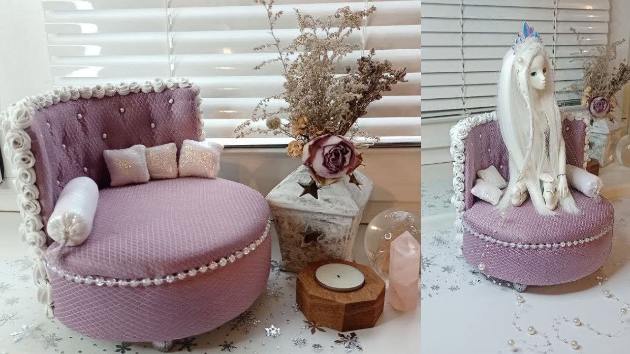 Кресло для куклы🍭🌸 | Armchair for doll house