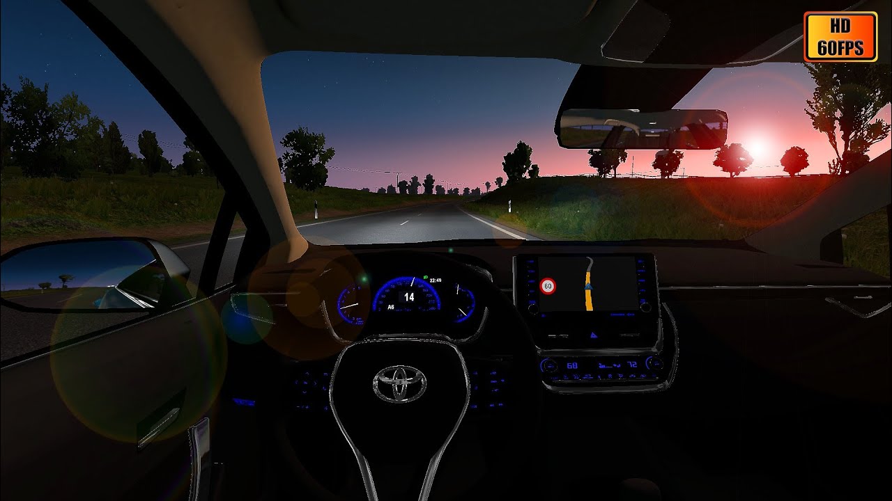 ETS2 ,TOYOTA COROLLA , TRAVEL  HD60FPS