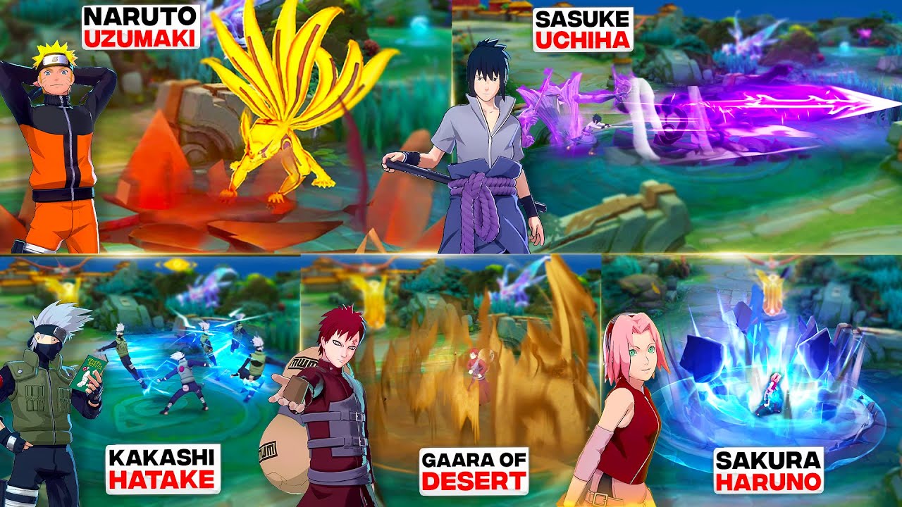 MLBB X NARUTO COLLAB: SASUKE, KAKASHI & 5 MORE SKINS&nbsp;GAMEPLAY!