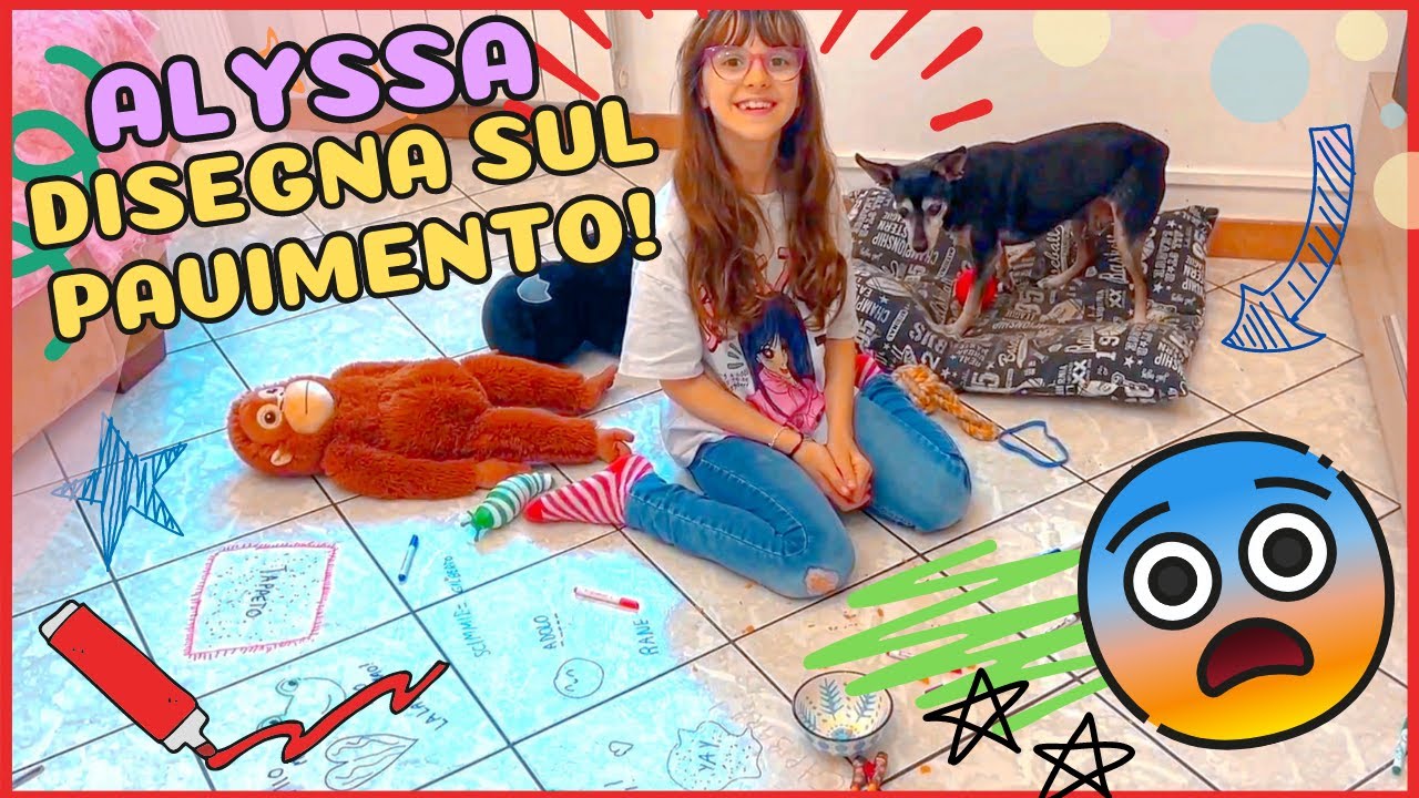 Alyssa disegna sul pavimento! 😱 e ora deve pulire da sola!! Con yeedi vac 2 pro