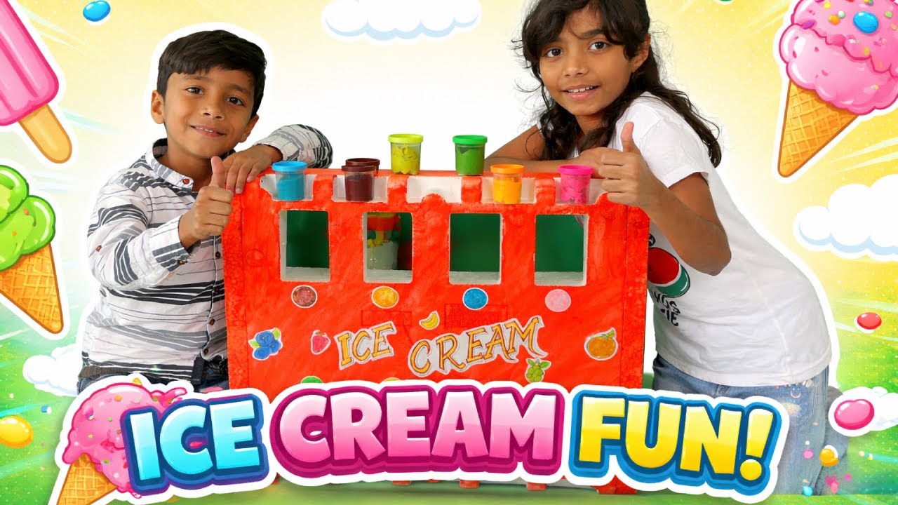Learning Colors with Ice Cream Play | Aish Zeeshu Fun 🎉