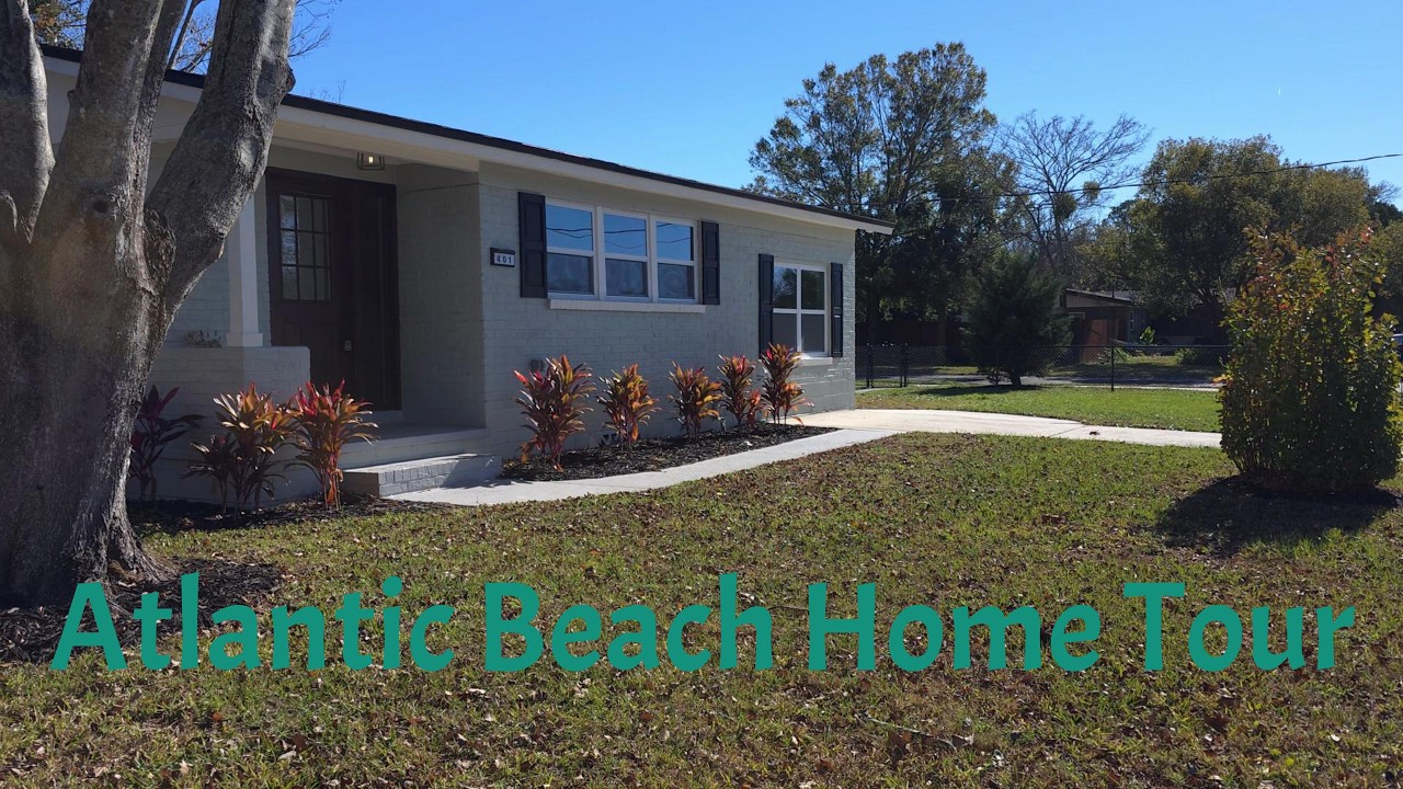 Corner Lot Cutie in Atlantic Beach 😍 Fully Renovated 1-Story Tour