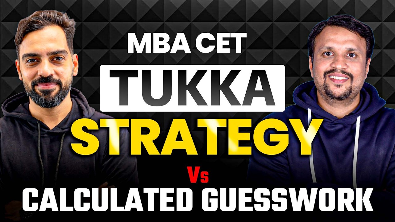 Tukka Strategy vs Calculated Guess 😱 MBA CET 2026 | Score More with Smart Guessing!