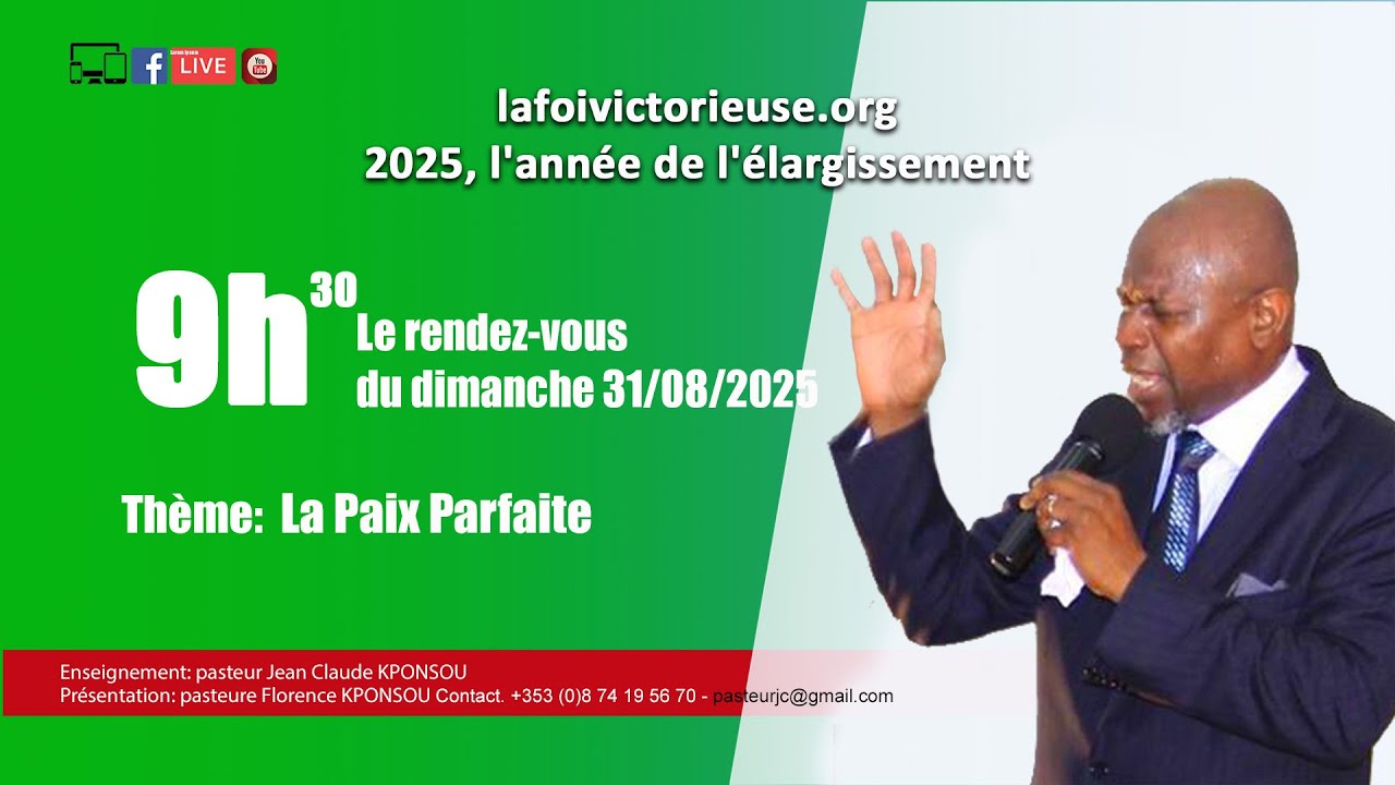 La Paix Parfaite avec le pasteur Jean Claude KPONSOU
