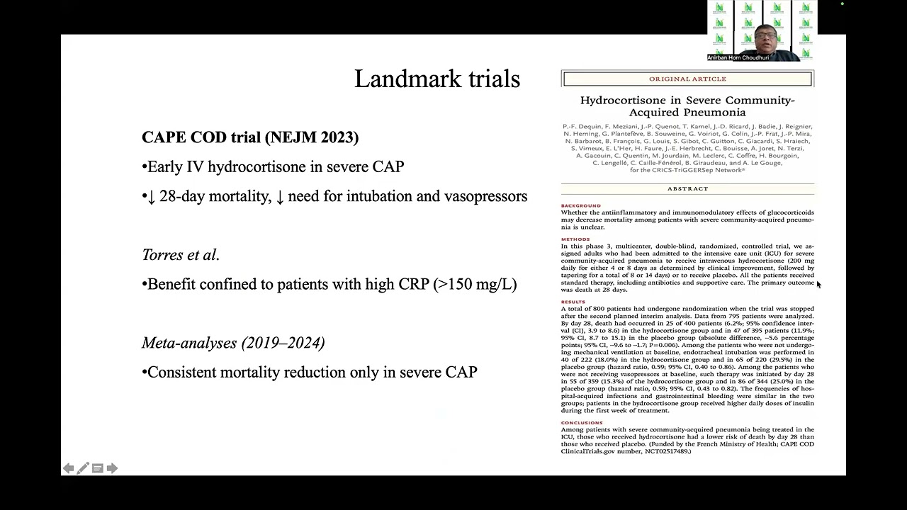 Steroid in CAP
