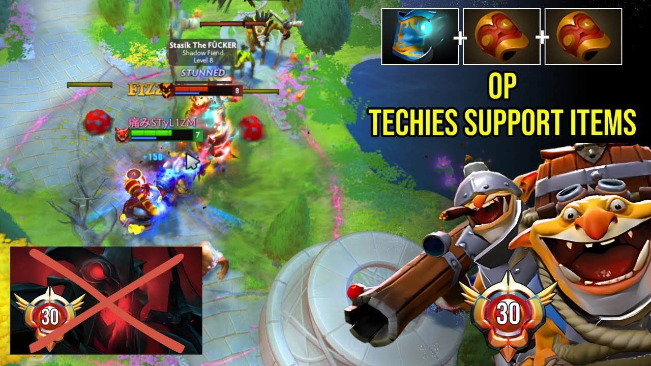 When SUPPORT GM Techies Dominates with Just 3 Basic Items! Even GM SF Can’t Do a Thing! | Dota 2.
