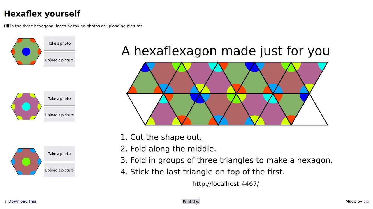 How to make a hexaflexagon