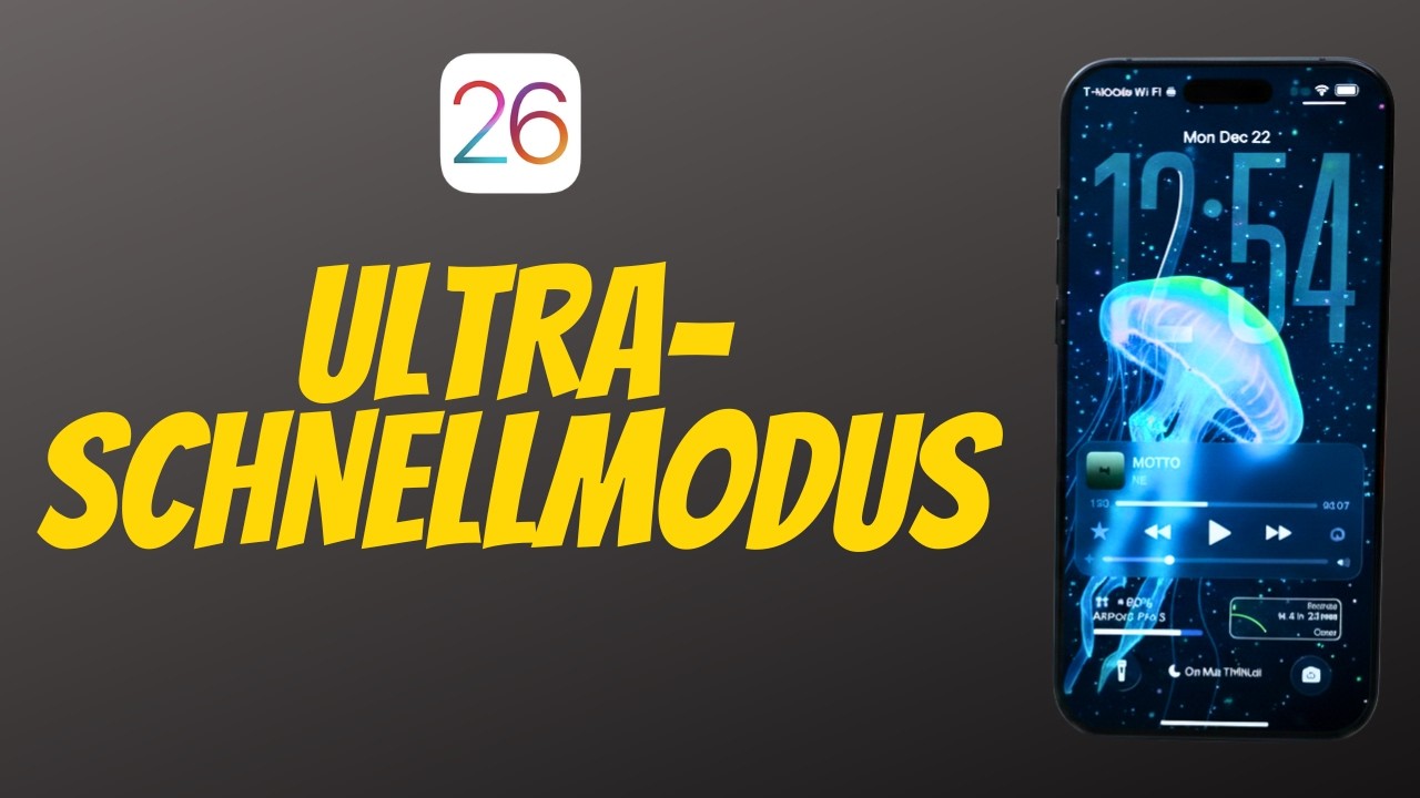 iPhone VIEL SCHNELLER — Aktiviere den Ultra-Schnellmodus in iOS 26