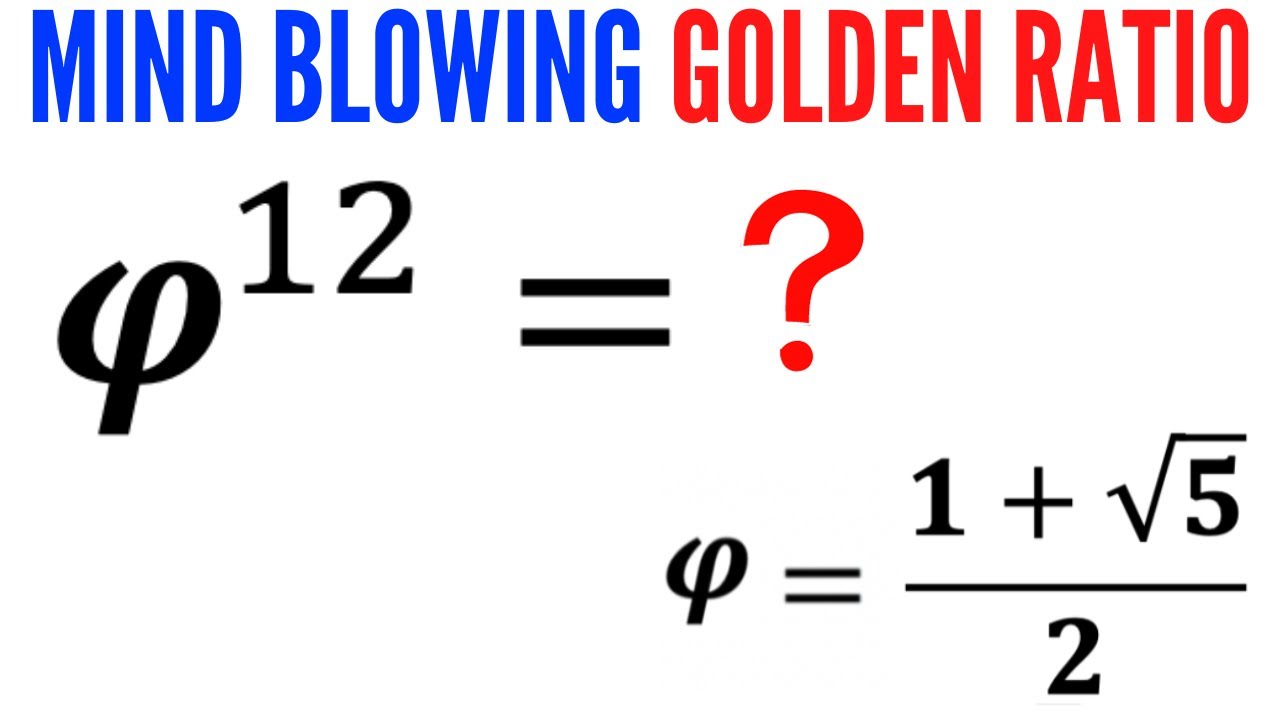 Can you work it out? | Solve for (phi)^12 | (Math Olympiad Preparation) | #math #maths
