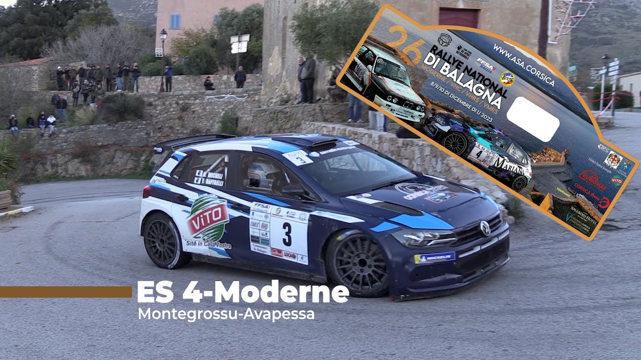 Rallye de Balagne 2023-ES4 Moderne.  Montegrossu-Avapessa. #Show #mistakes #rally