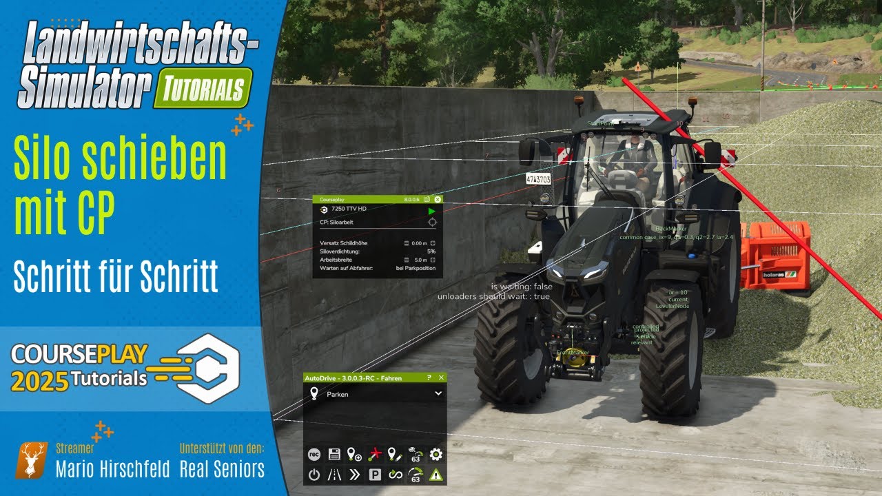 LS25 Tutorial: Silo schieben mit CoursePlay – So geht’s! 🚜🔥