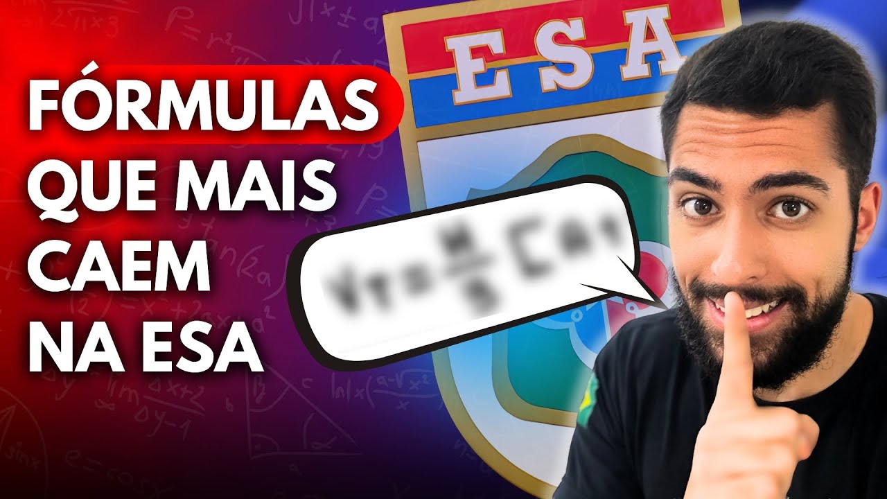 As fórmulas mais importantes para a ESA