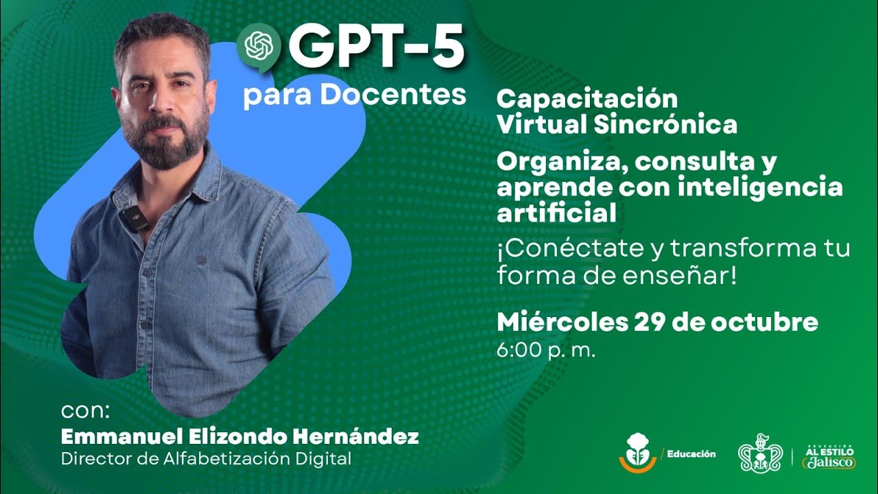 GPT-5 Para Docentes - Organiza, consulta y aprende con inteligencia artificial