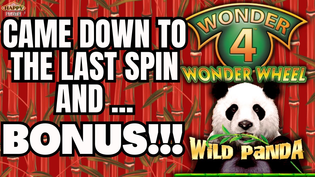 4 BONUSES on WONDER 4 WONDER WHEEL Wild Panda! Bonus on the LAST SPIN! Wonder 4 slots! 🐼