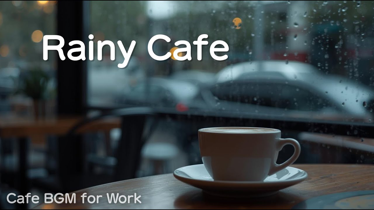 Cozy Rain Cafe BGM by the Window ☕🌧Lo-fi Cafe Music with Rain Sounds | 1.5 Hours