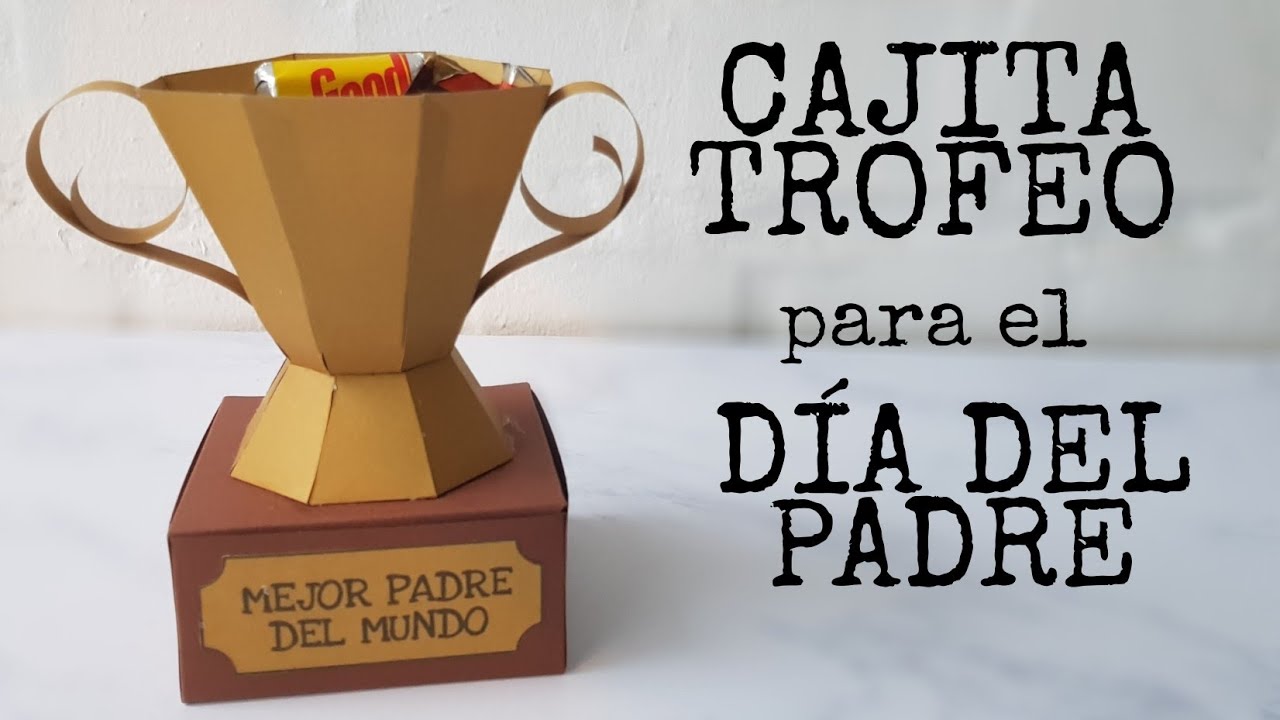 TROFEO para PAPÁ de cartulina | Regalos para el día del padre