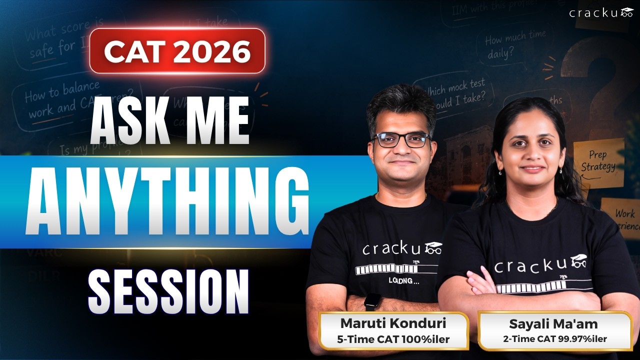 CAT 2026: One-Month Strategy! What to Focus on & Avoid | AMA with Maruti Sir & Sayali Ma&rsquo;am