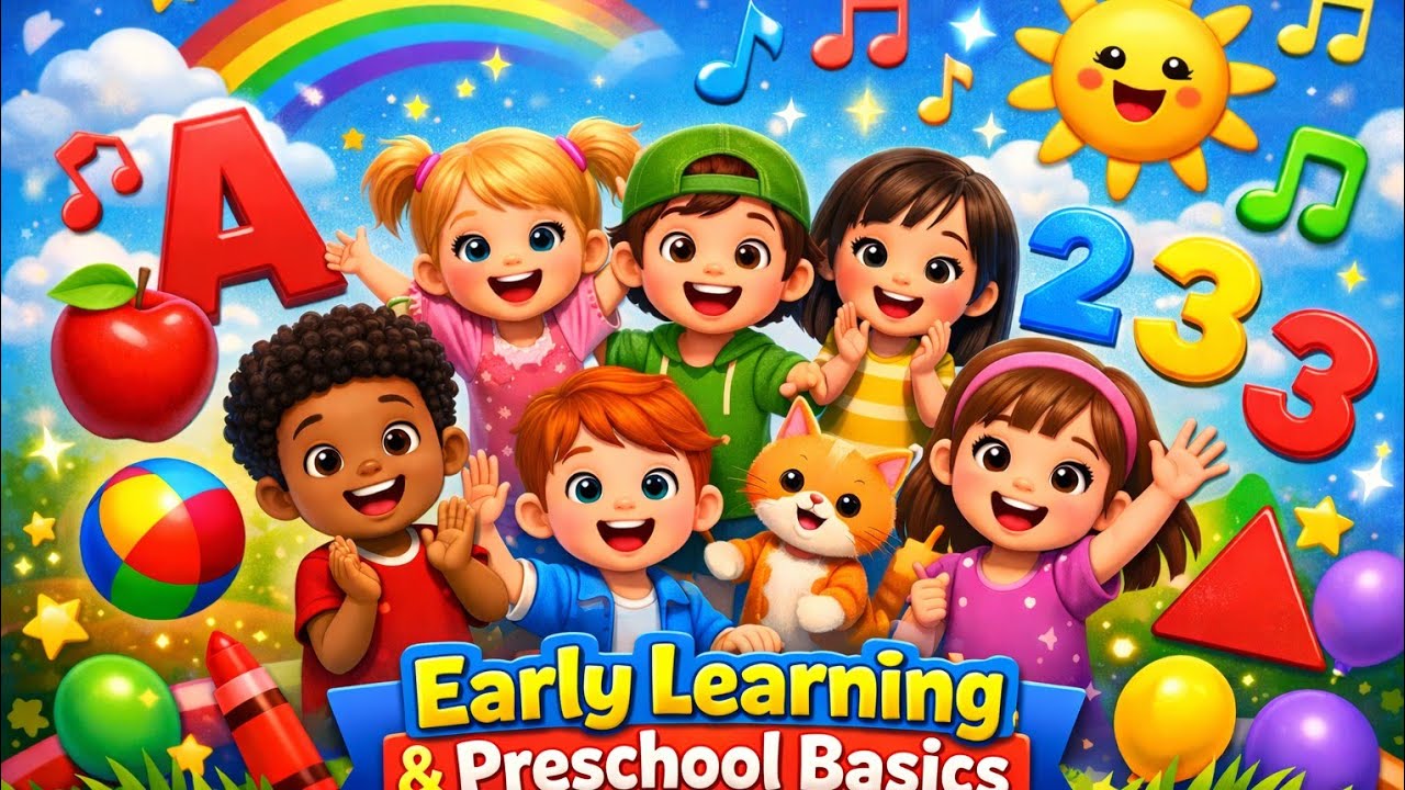 Early Learning Song for Kids | ABCs, Numbers & Colors