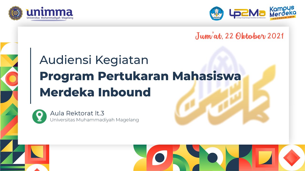 Audiensi Kegiatan | Pertukaran Mahasiswa Merdeka Inbound