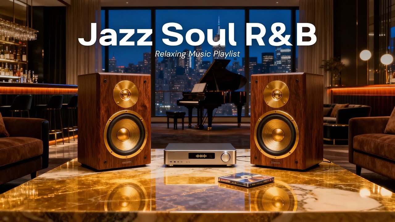 【Smooth Jazz x R&B Playlist】 Warm Your Heart inside a Cozy Night Caf&eacute; for Comfort and Productivity