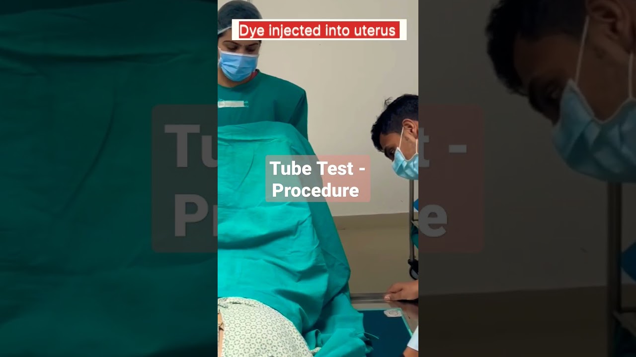 HSG Test - How it's done. #infertility,  #hsgtest, #viralshorts, #shorts #tubetest