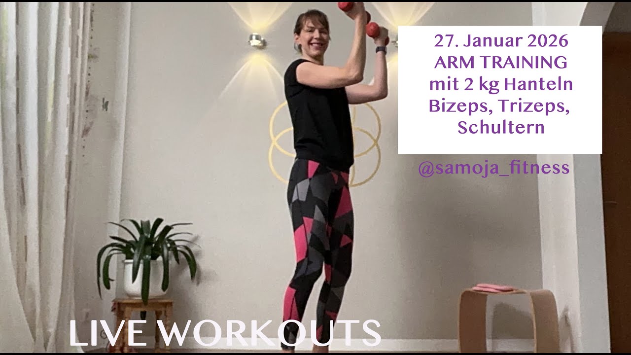 ARM-TRAINING -TONING TUESDAY - 5 Übungen mit 2 kg Hanteln