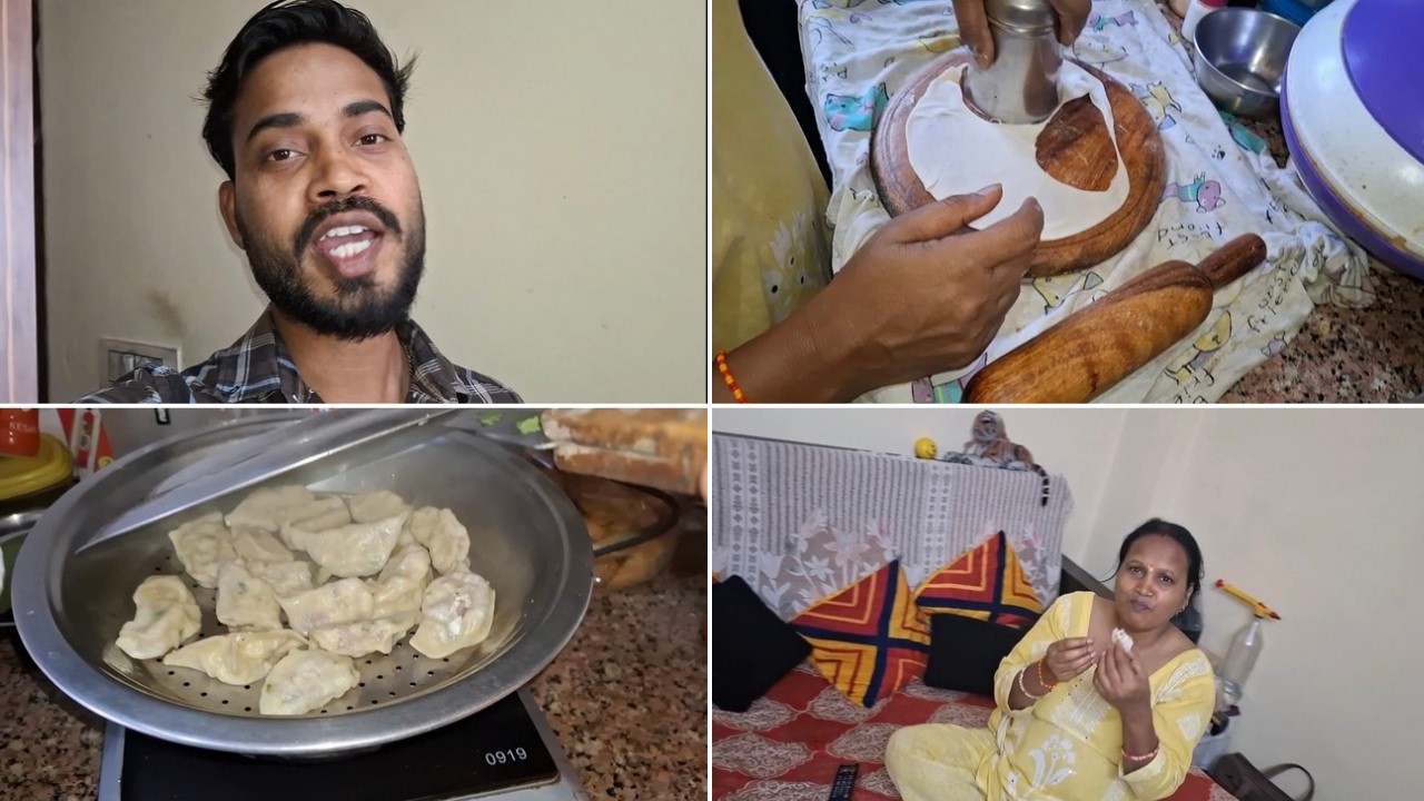 Ghar Per Banaye Momos 😋 | Delhi Ka Varun
