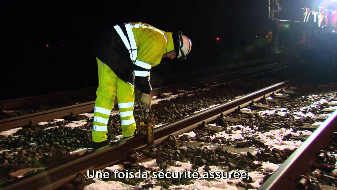 La pose de longs rails soudés