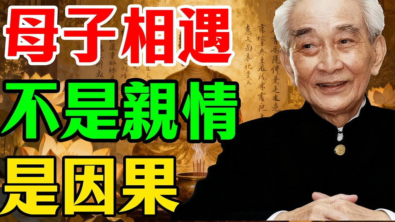 南懷瑾：兒女不是你的，是來討債或報恩的｜看懂四種親子因緣，學會三種布施!佛說母子相遇不是親情，而是因果｜讀懂這3種布施，才能真正放下孩子佛說母子相遇不是親情，而是因果｜讀懂這3種布施，才能真正放下孩子