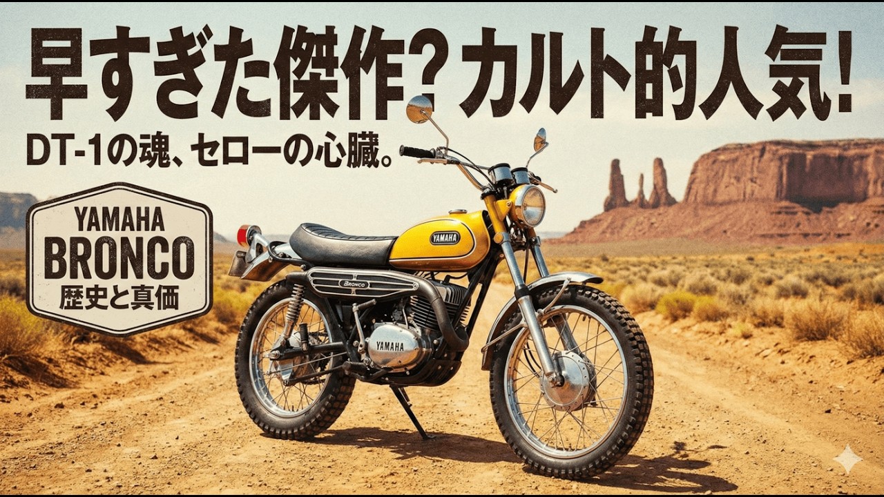 ヤマハ・ブロンコ：商用的な失敗、そしてカルト的なアイコンへ。それは“ブロンコ”という名が辿った、時を超えた逆転劇だった。偶然生まれた名車の物語