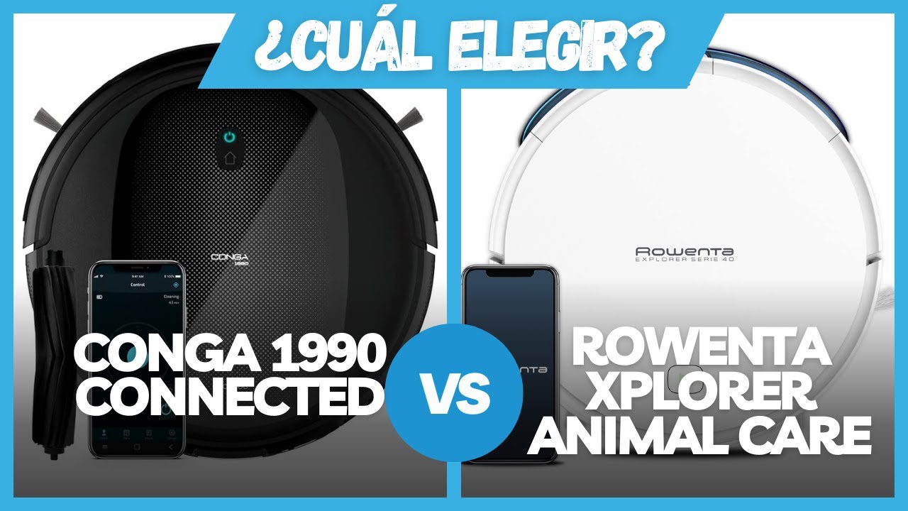 Comparativa Robot Aspirador Conga 1990 Cecotec VS Rowenta Explorer 40 ✅