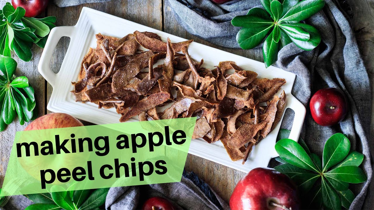 Making Apple Chips from Peelings