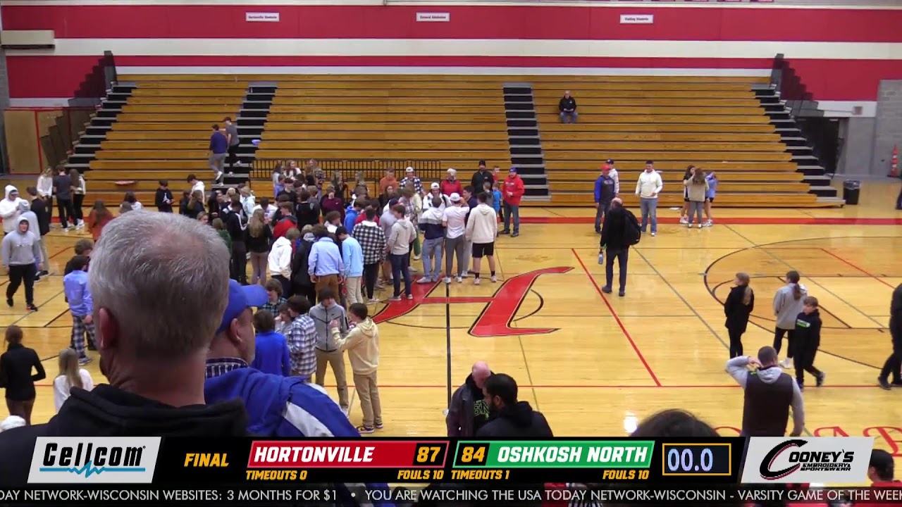 Hortonville vs. Oshkosh North high school boys basketball livestream during 2022-23 season