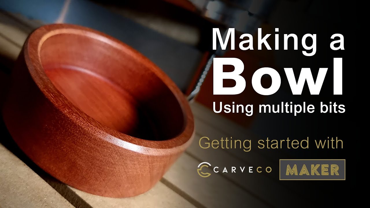 Использование нескольких насадок в Carveco Maker: научитесь делать чашу