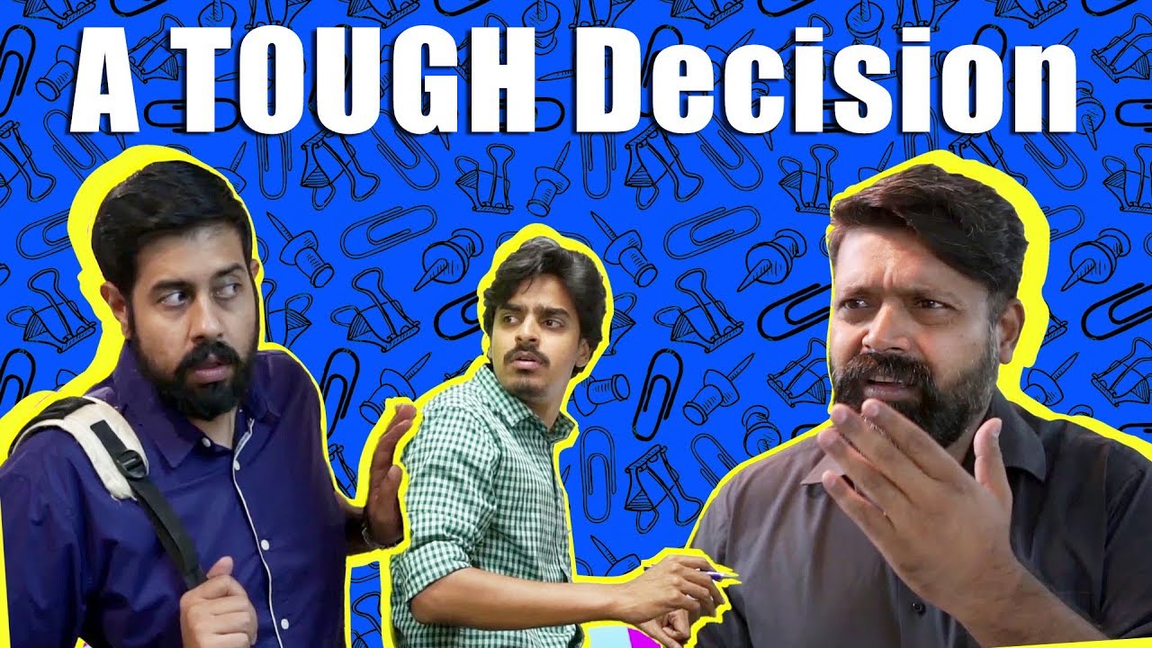 A TOUGH Decision | Comedy Skit | Bekaar Films